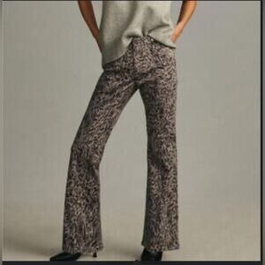 Anthropologie Pilcro Leopard Flares